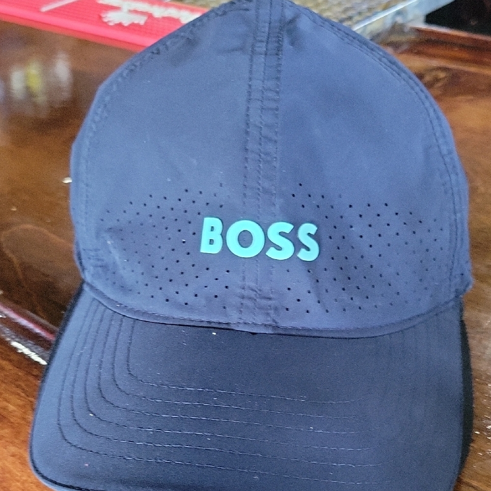 Boss Blue Classic Hat with Curved Brim